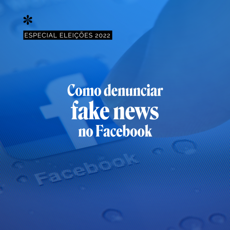 Como denunciar fake news no Facebook?