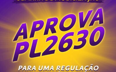 Organizações sociais fazem semana de mobilização pela aprovação do PL 2630