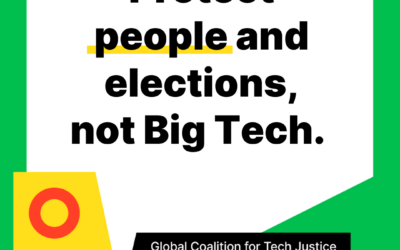 “Meta, Google, X e TikTok estão lucrando com a destruição da democracia”, denuncia Coalizão Global pela Justiça Tecnológica